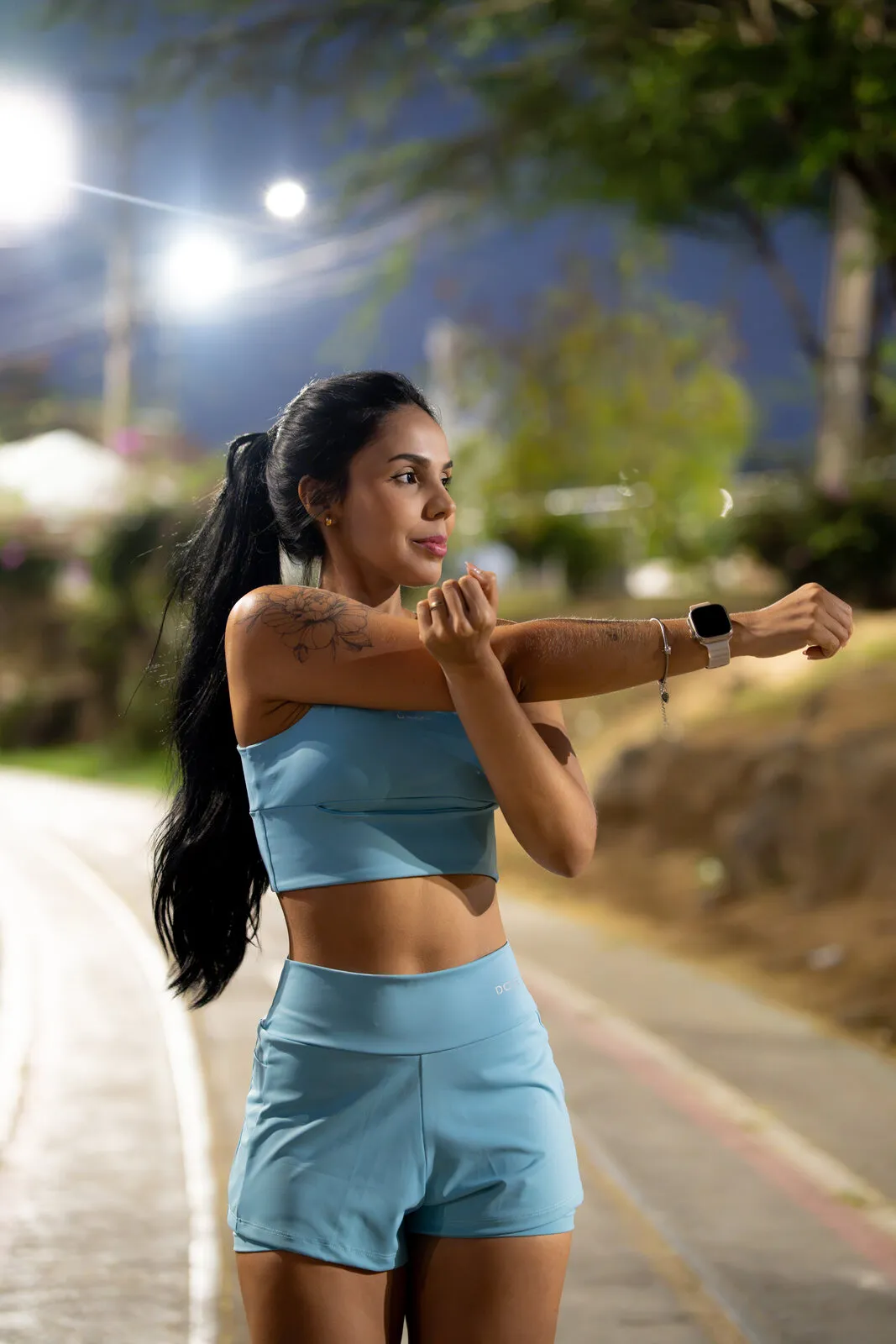 Conjunto Dose Run — Azul-claro