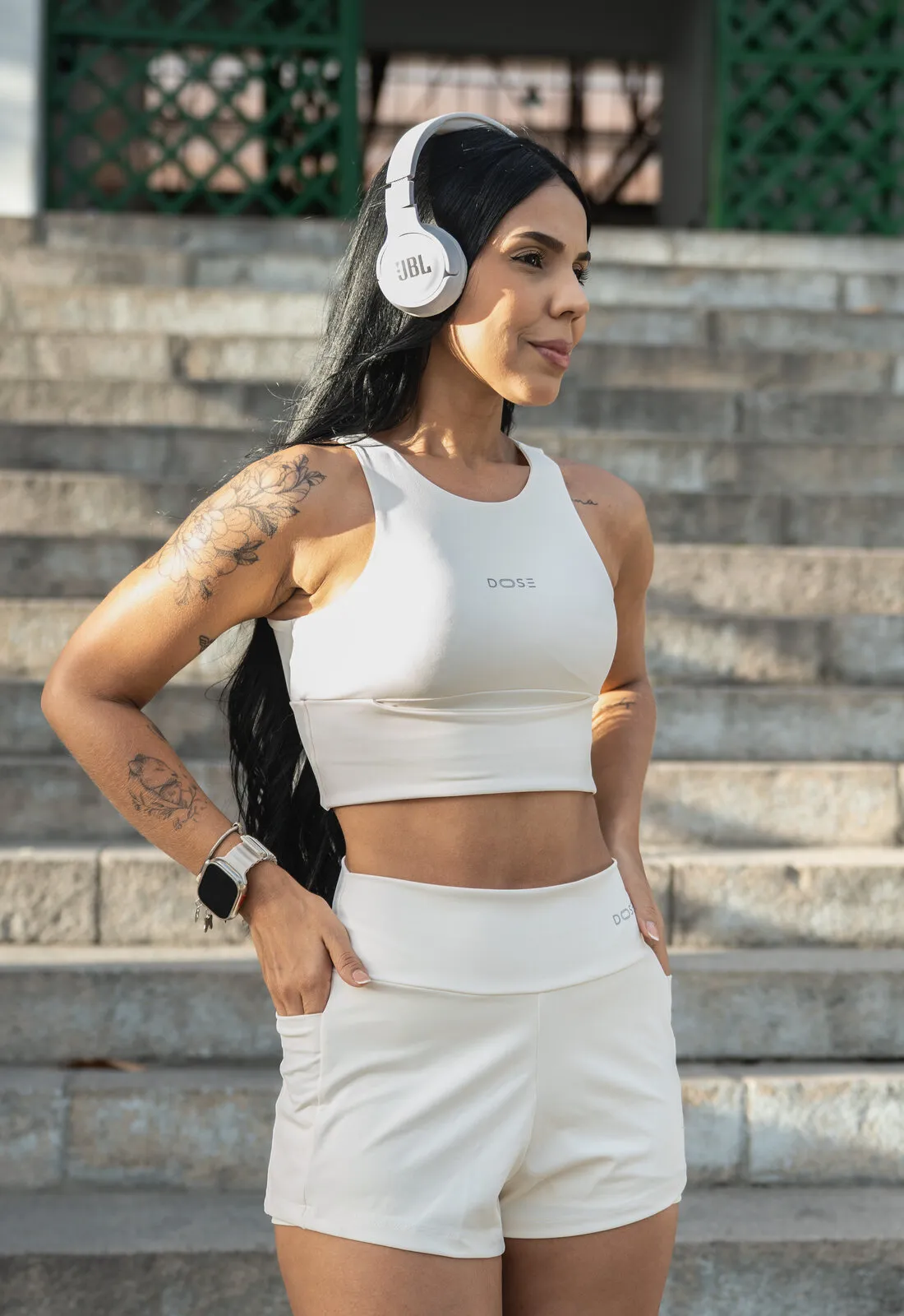 Conjunto Dose Run na cor Offwhite — imagem 3